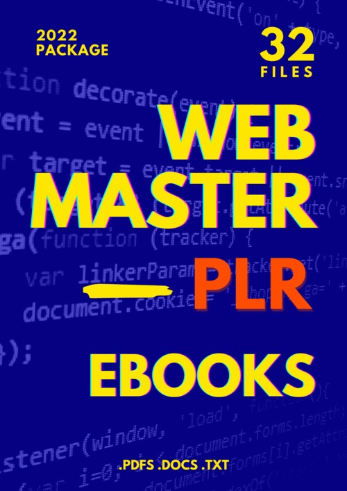 Product picture 32 Webmaster Ebooks PLR 2022 package